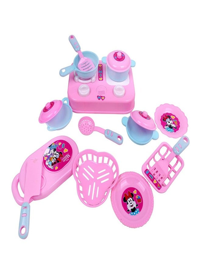 Kriiddaank Minnie Mouse Theme Little Chef's Kitchen Set - Pretend Play Interactive Cooking Set. | Pretend Play Kitchen Set | Cooking & Baking Fun for Kids - Image 2
